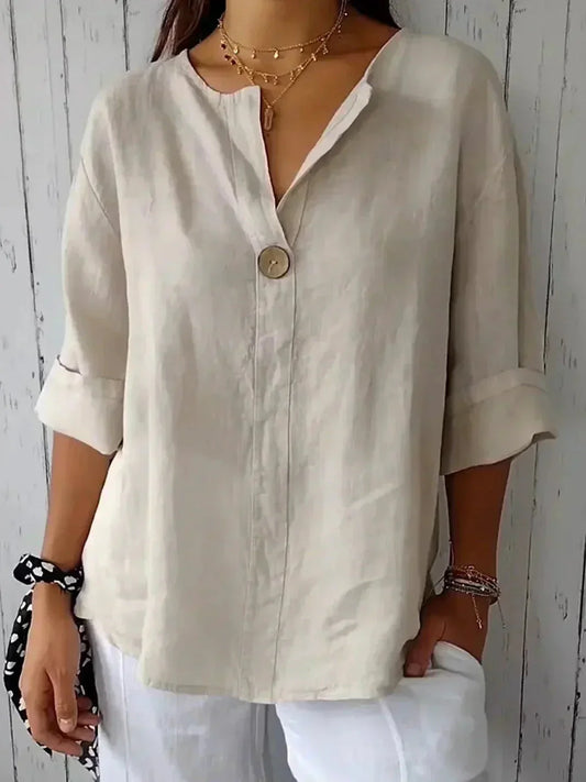 Beige / S YVONNA | BLUSA CHIQUE CONFORT ZYRO