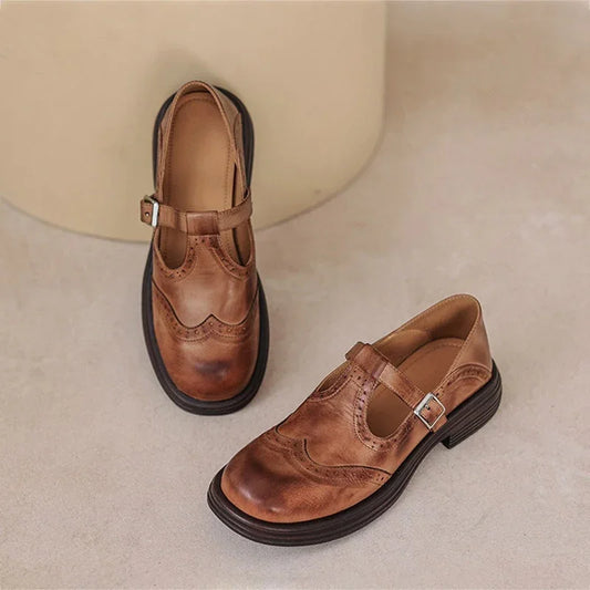 VELDA | ELEGANTES MARY JANES DE CUERO ZYRO